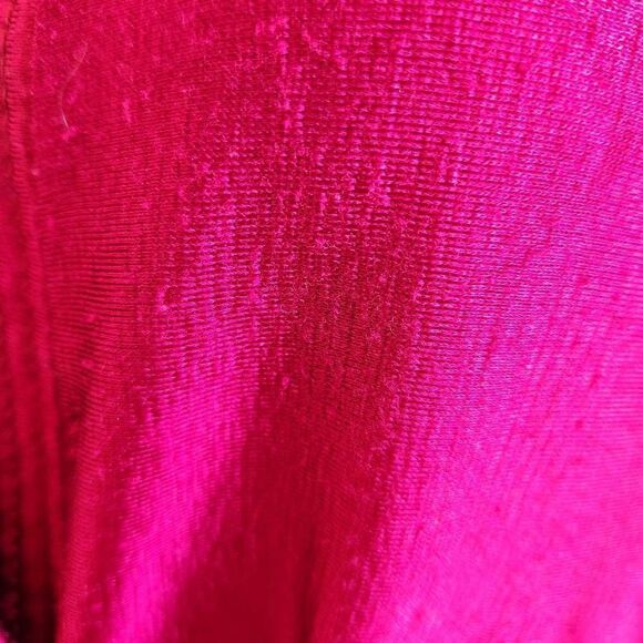 Women's medium vintage plum burgundy pomegranate full-length robe - Picture 4 of 6